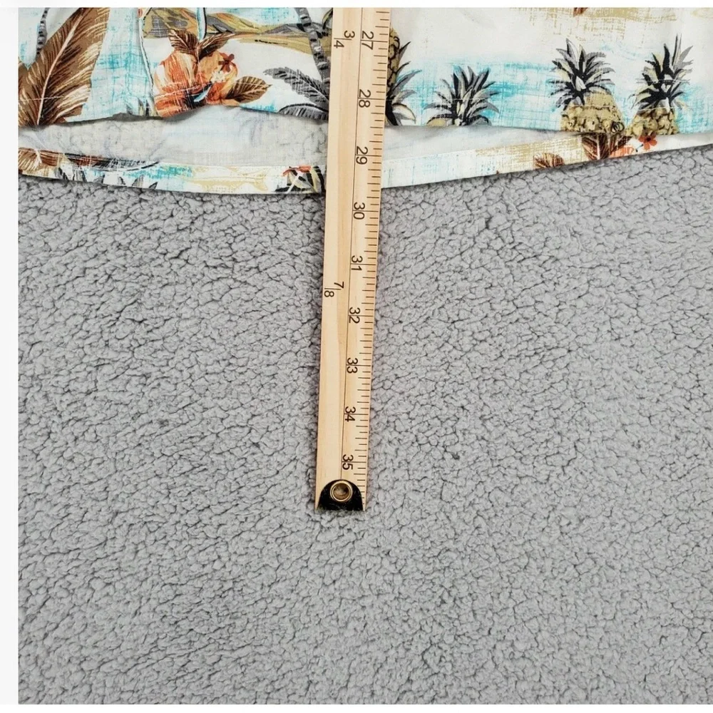 Campia Moda Men's Tropical Print Shirt - Red and Green - Picture 9 of 9